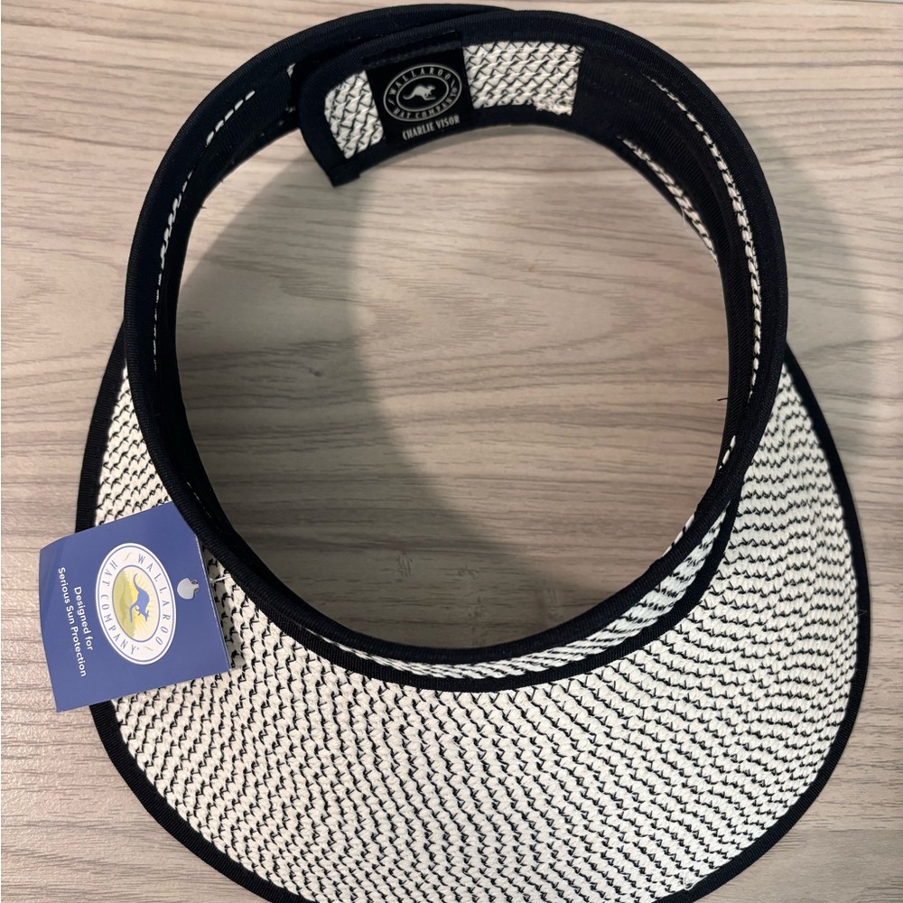 Stylish Black and White Visor